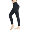 Solid Color Slim Yoga Pants with Pockets