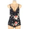 Flower Printed Milk Silk Romper