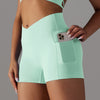 Fitness Shorts with Pockets for Women