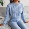 Twist Waist Knitted Cropped Sweater