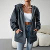 Casual Fashion Hooded Cardigan Jacket With Pockets