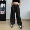 Wide Leg Loose Tether Straight Cargo Pants