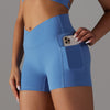 Fitness Shorts with Pockets for Women