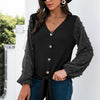 Autumn Women's Button Up Long Sleeve Shirt